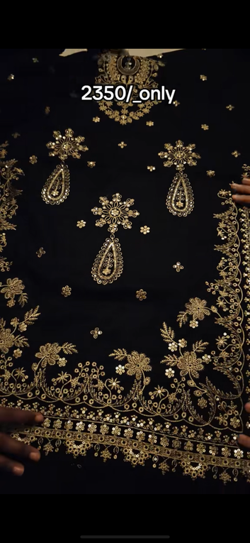 Luxury Embroidered Lawn 2-Piece Suit – Heavy Embroidered Front & Sleeves